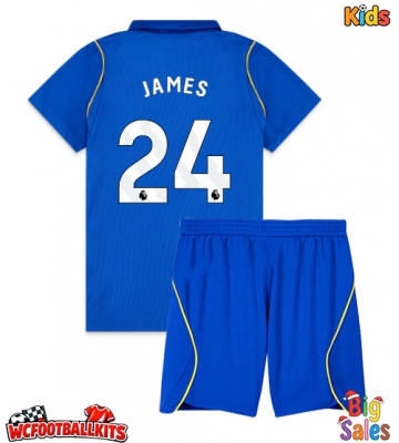 Chelsea Reece James #24 Replica Home Stadium Kit for Kids 2026-27 Short Sleeve (+ pants)